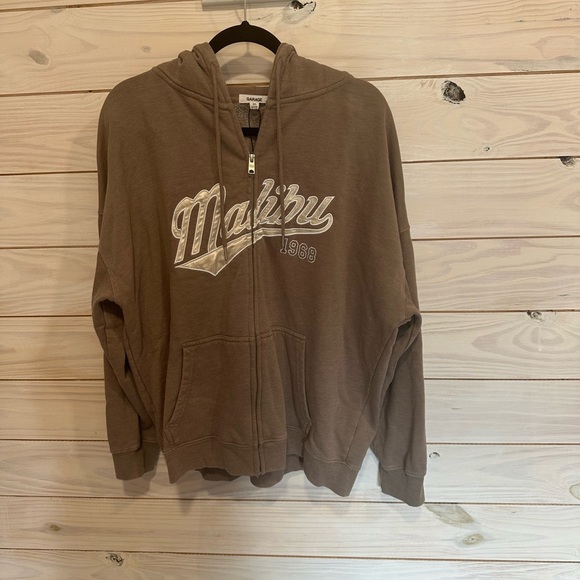 Brown Garage Malibu 1968 Hoodie Jacket - Picture 1 of 4